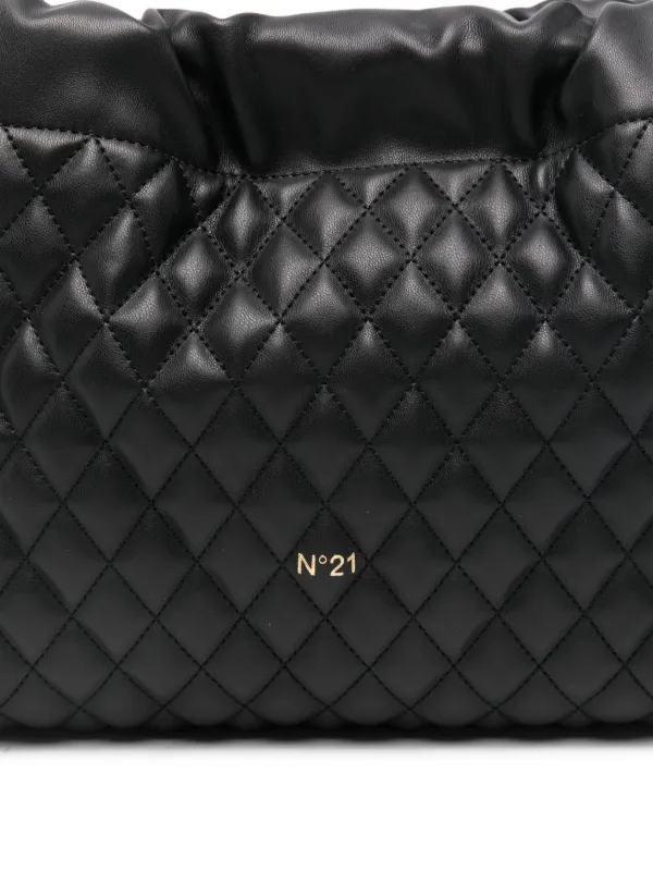 Nº21 キルティング ショルダーバッグ | ブラック | FARFETCH JP