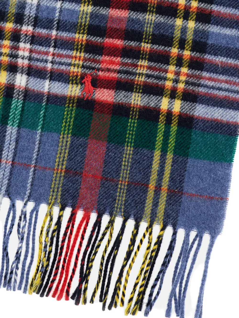 Polo Ralph Lauren check-pattern fringed scarf | Image 2