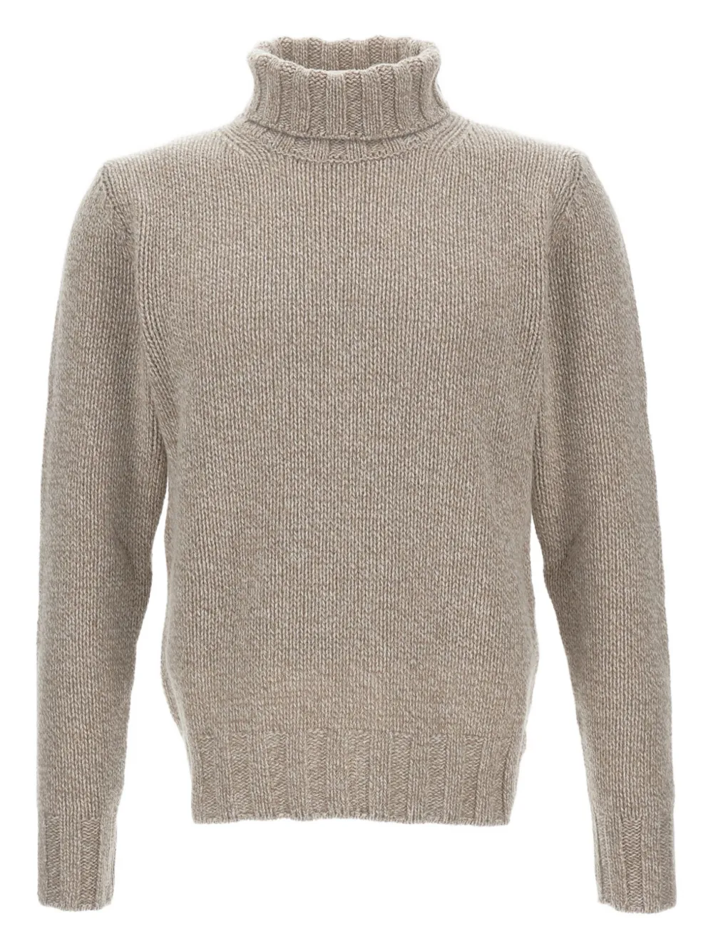 Customer Lovers high-neck ribbed-trim wool sweater | ألوان محايدة | Image 1