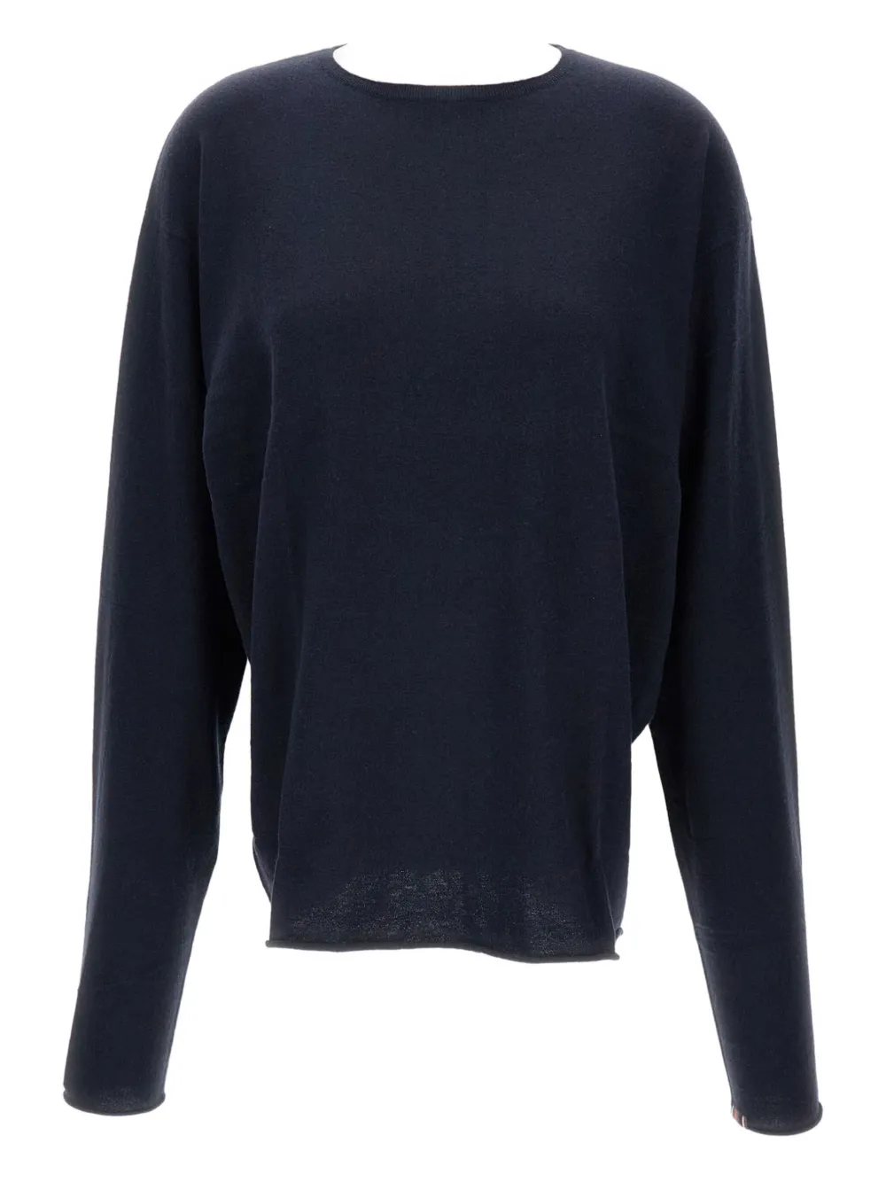 Extreme Cashmere Pullover Mit Geripptem Saum In Blue