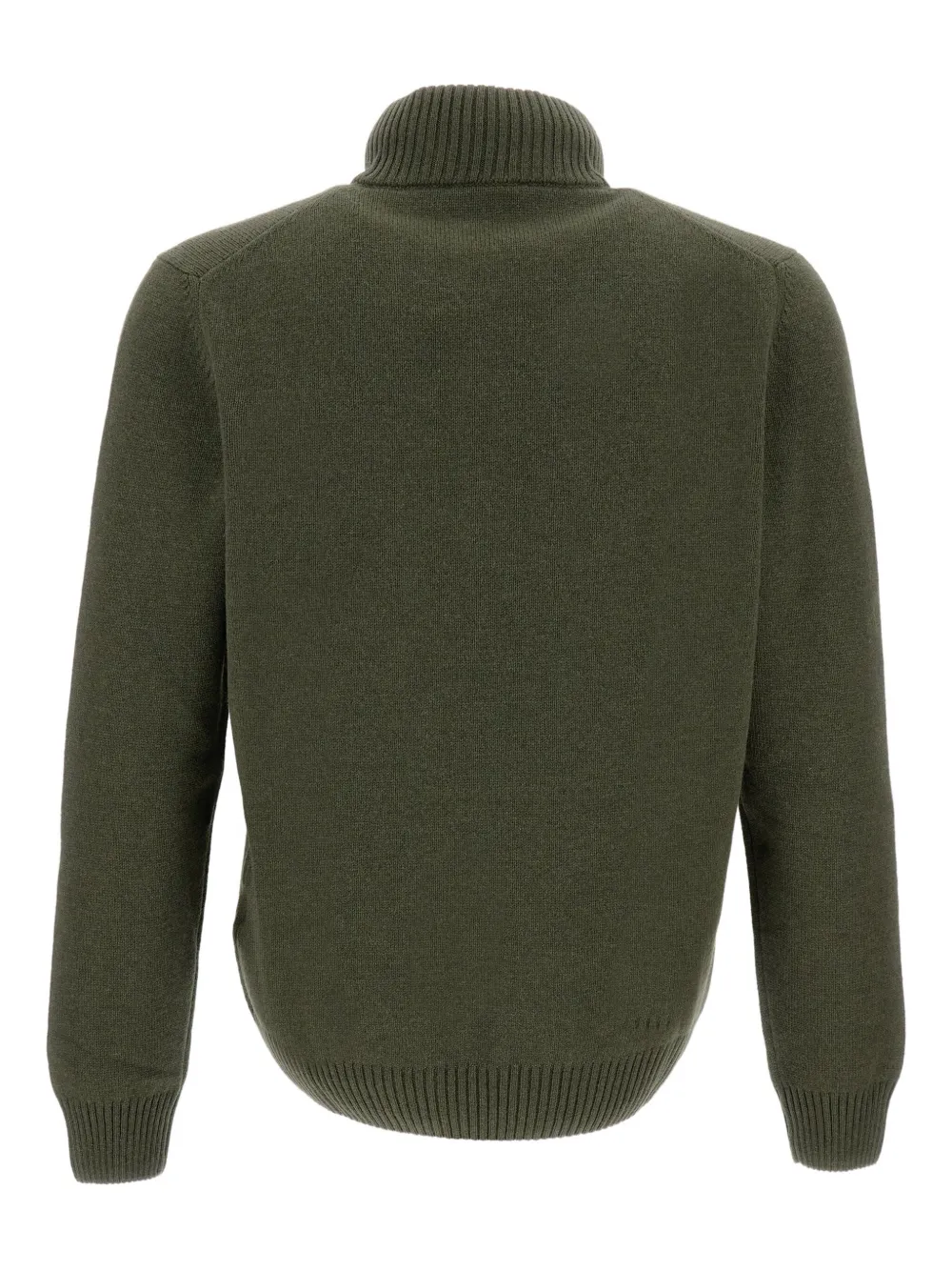 Gran Sasso zipped turtleneck sweater - Groen