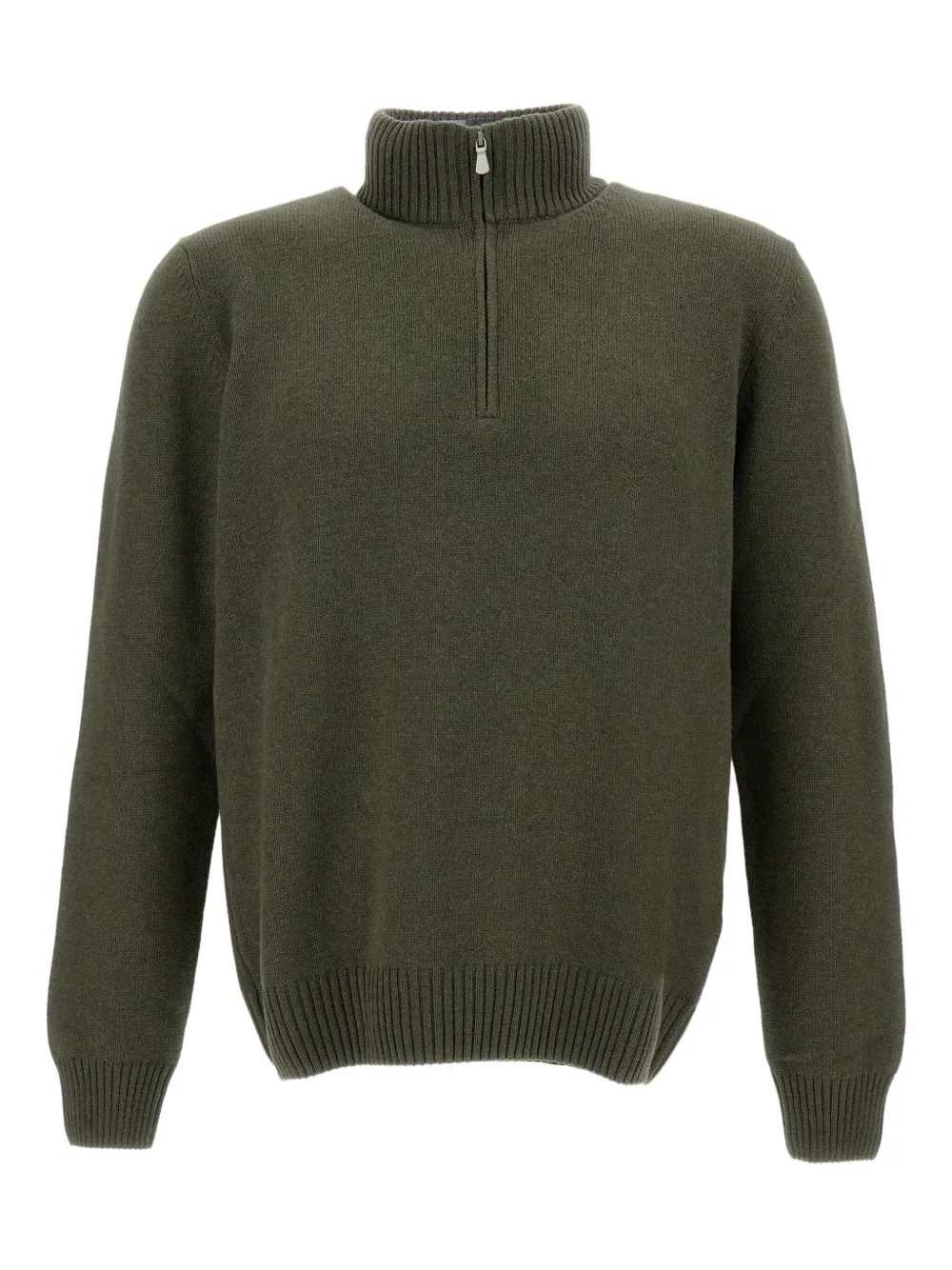 Gran Sasso zipped turtleneck sweater | Green | Image 1