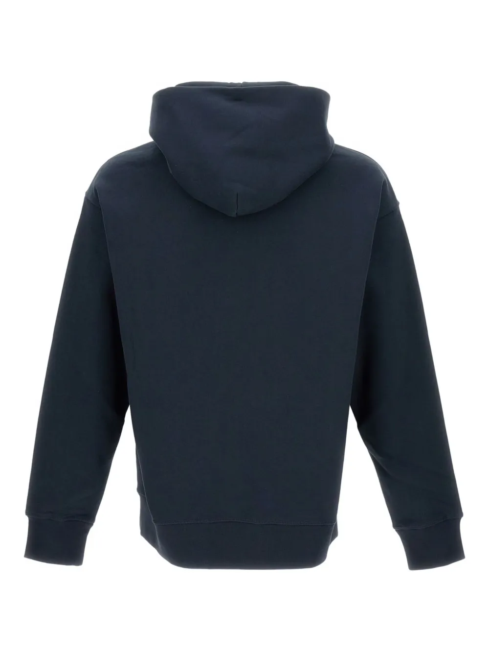 Moncler Grenoble Logo Embroidered Long-sleeved Hoodie In Black