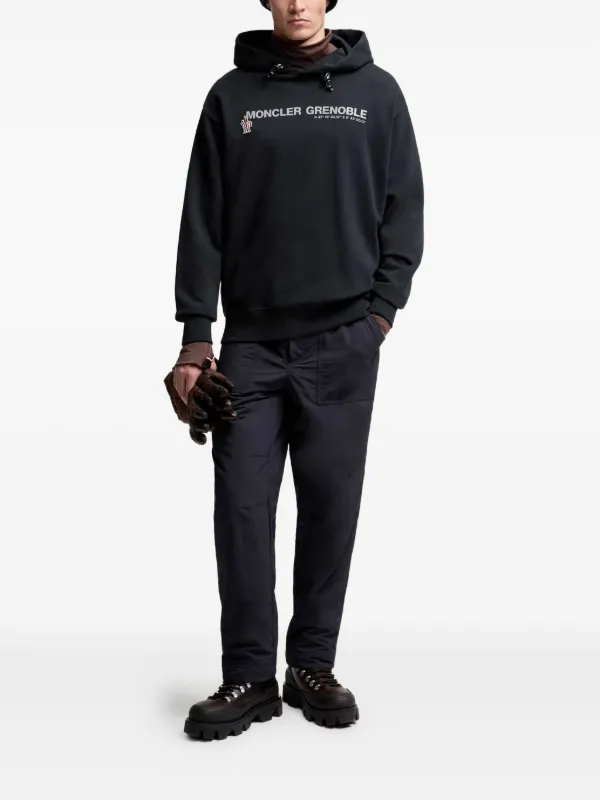 Moncler Grenoble ロゴ パーカー | ブルー | FARFETCH JP