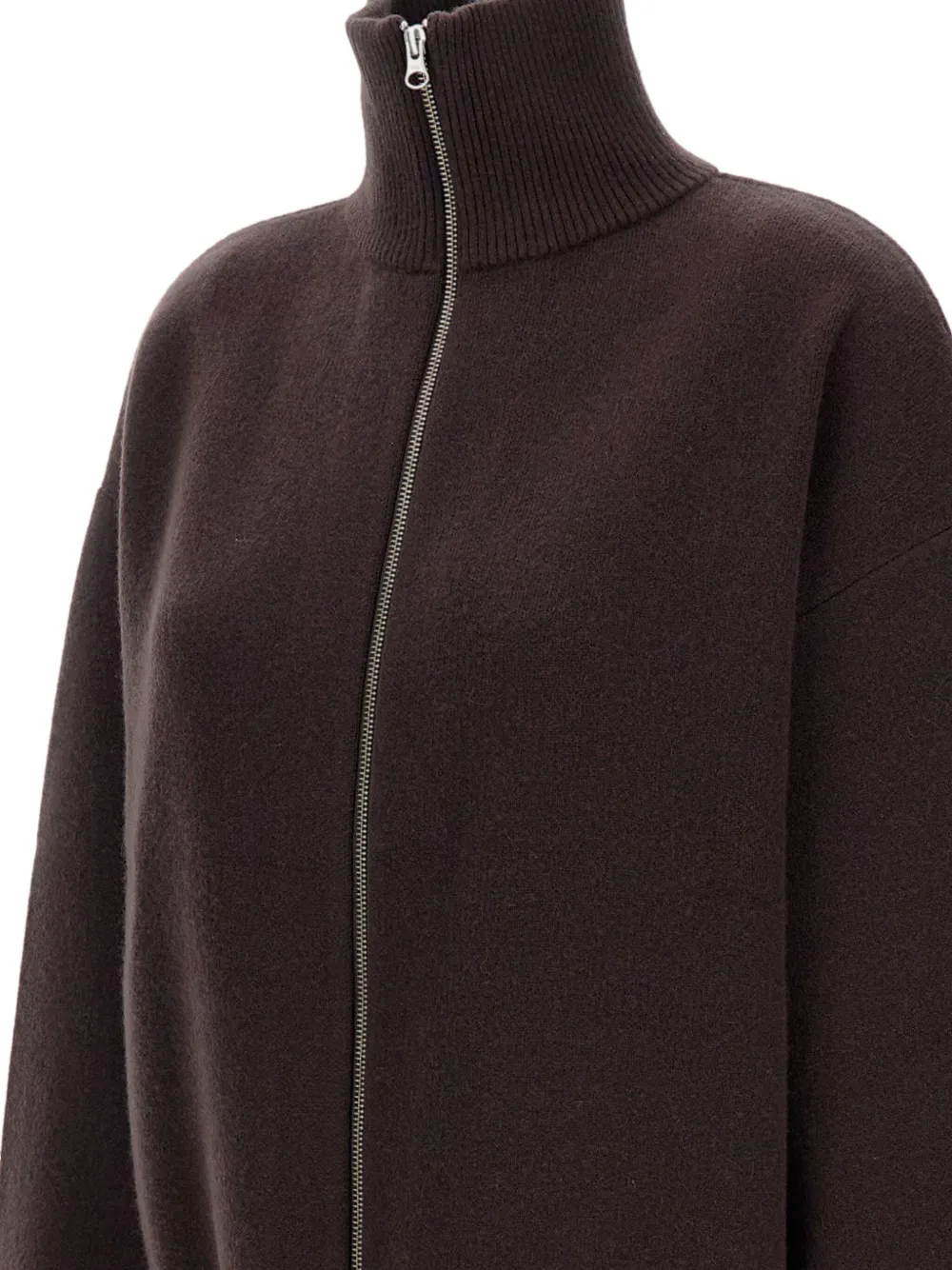 extreme cashmere vest met rits Bruin