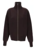 extreme cashmere zip-up cardigan - Brown