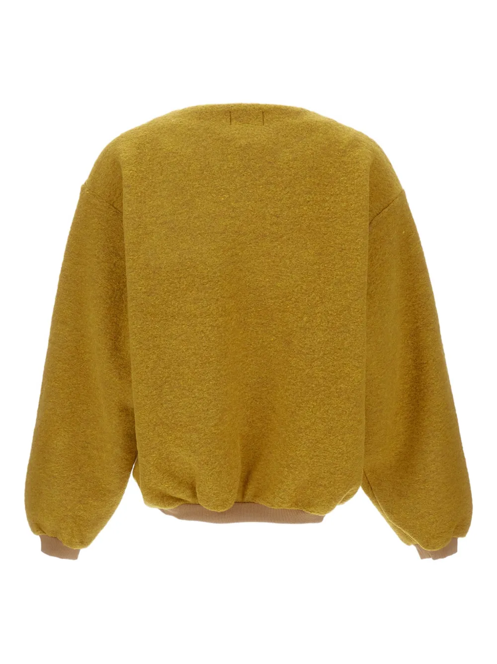 Tanaka Light Yellow Boxy Wool Sweater In Yellow