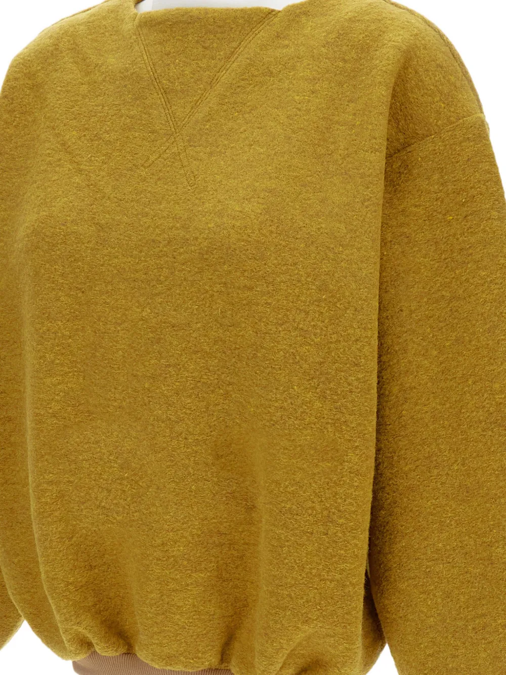 Tanaka Light Yellow Boxy Wool Sweater In Yellow