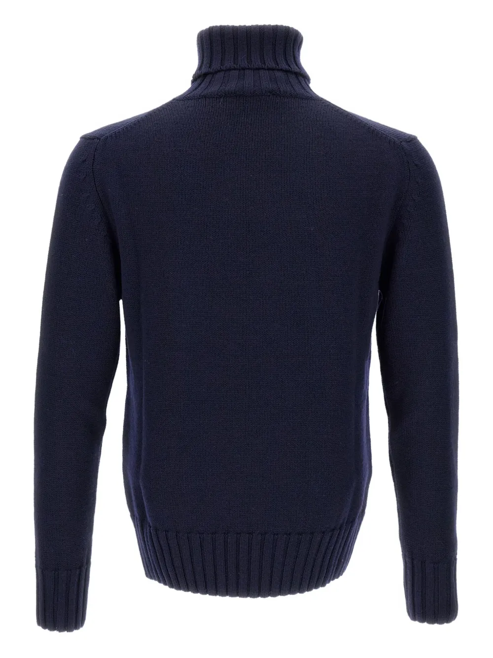 Customer Lovers turtleneck ribbed-trim sweater - Blauw