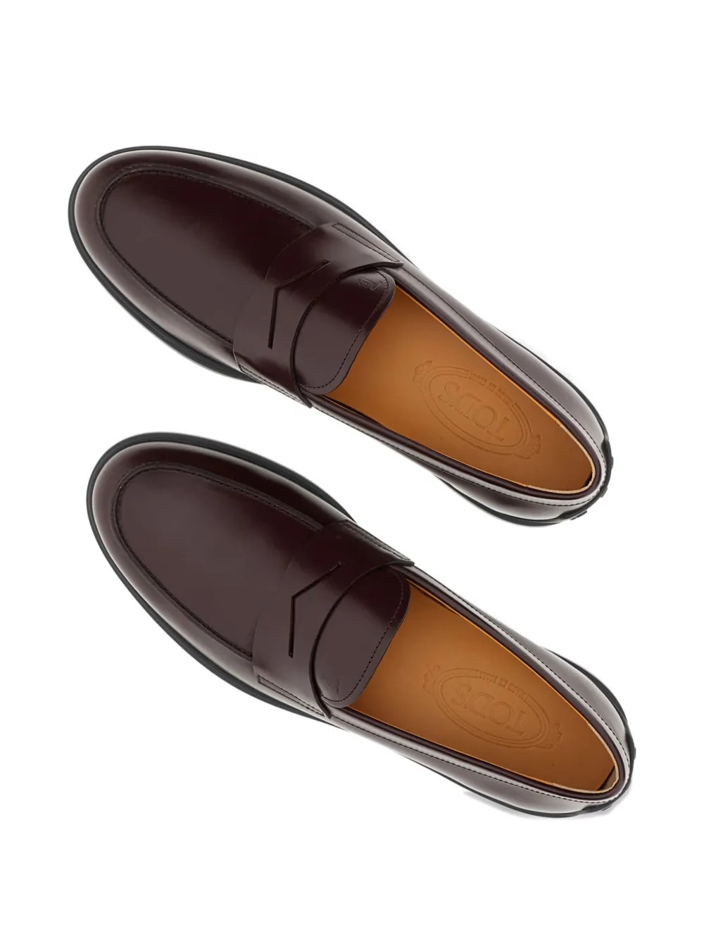 Tod's Monogram-embossed Loafers In Brown