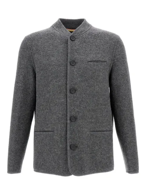 ALPE PIANO buttoned felted jacket