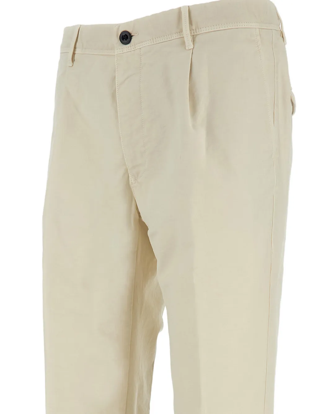 Incotex Broek met geplooide voorkant Beige