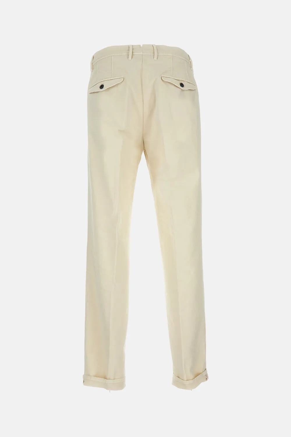 Incotex Broek met geplooide voorkant - Beige