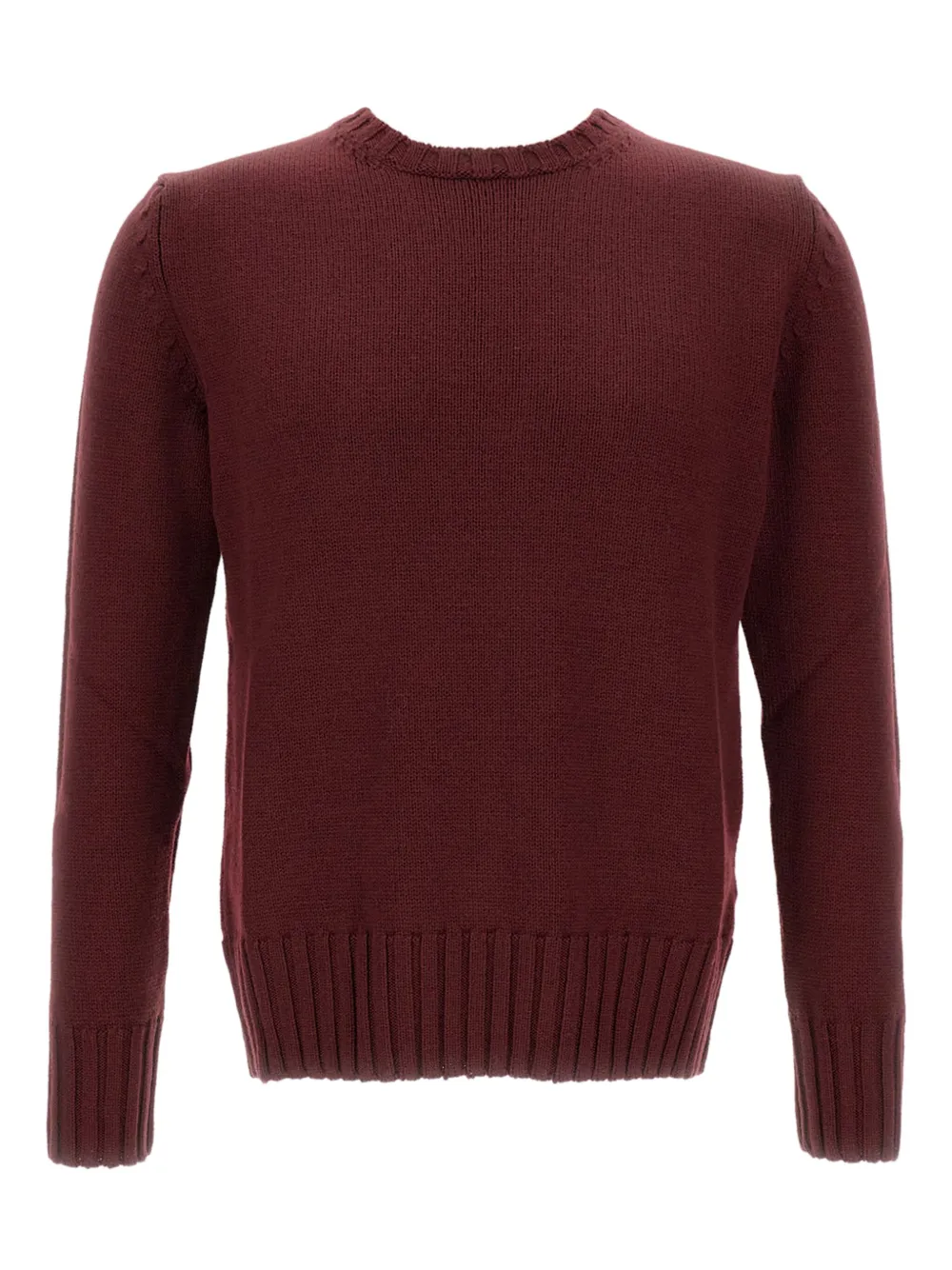 Customer Lovers crew-neck ribbed sweater | Red | Image 1