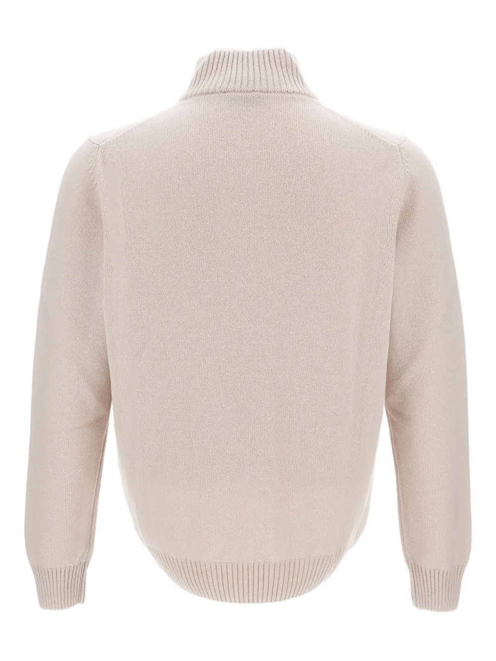 Gran Sasso zip-up roll-neck sweater - Roze