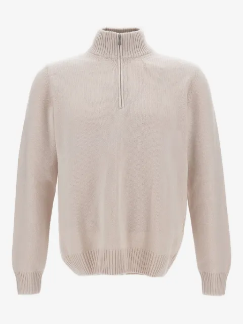 Gran Sasso zip-up roll-neck sweater