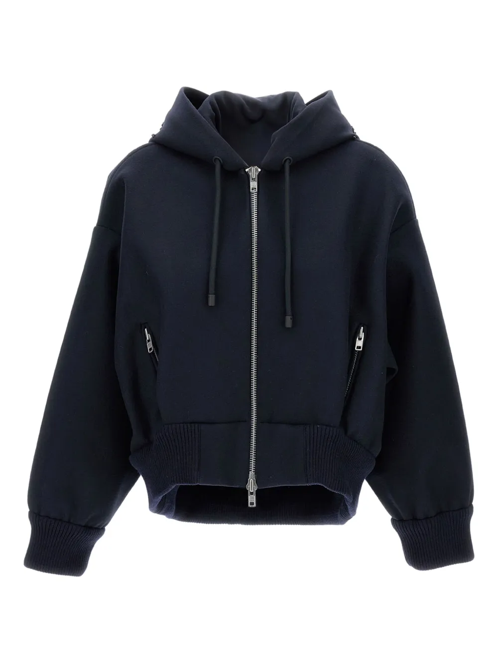 Simone Rocha zipper closure hoodie | Blue | Image 1