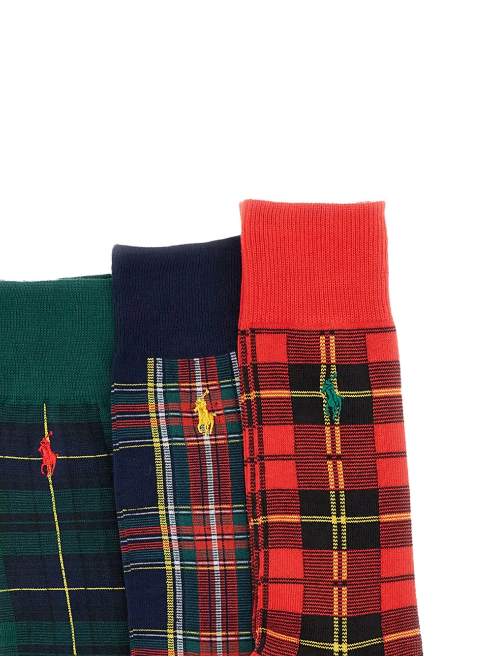 Polo Ralph Lauren tartan-check socks (pack of three) | Image 2
