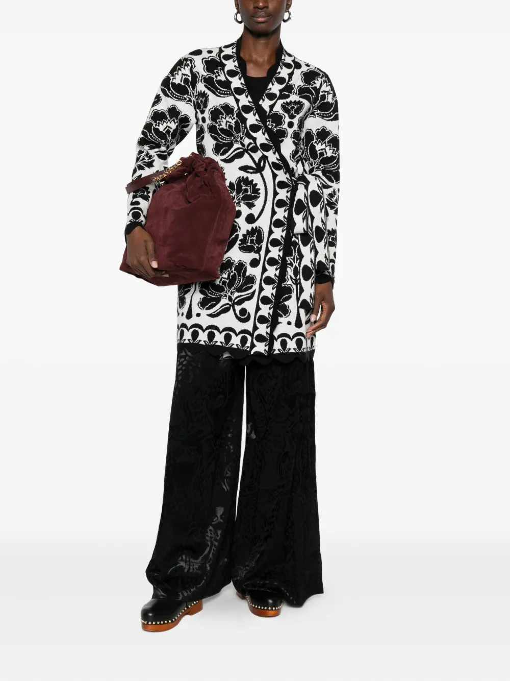FARM Rio Arabesque mini-jurk - Wit
