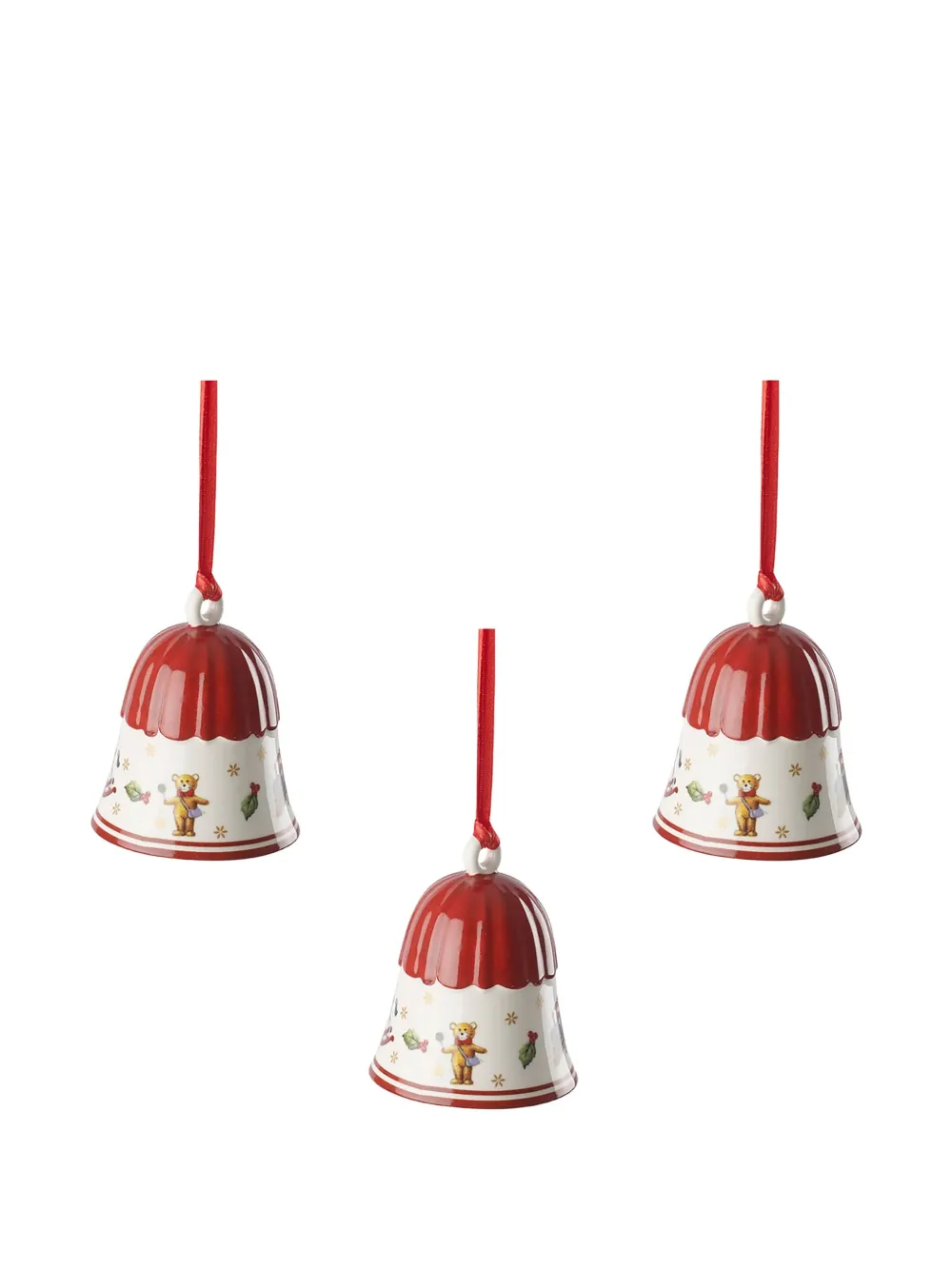 Villeroy & Boch Toy`s Delight ornament (set of three) | White | Image 1