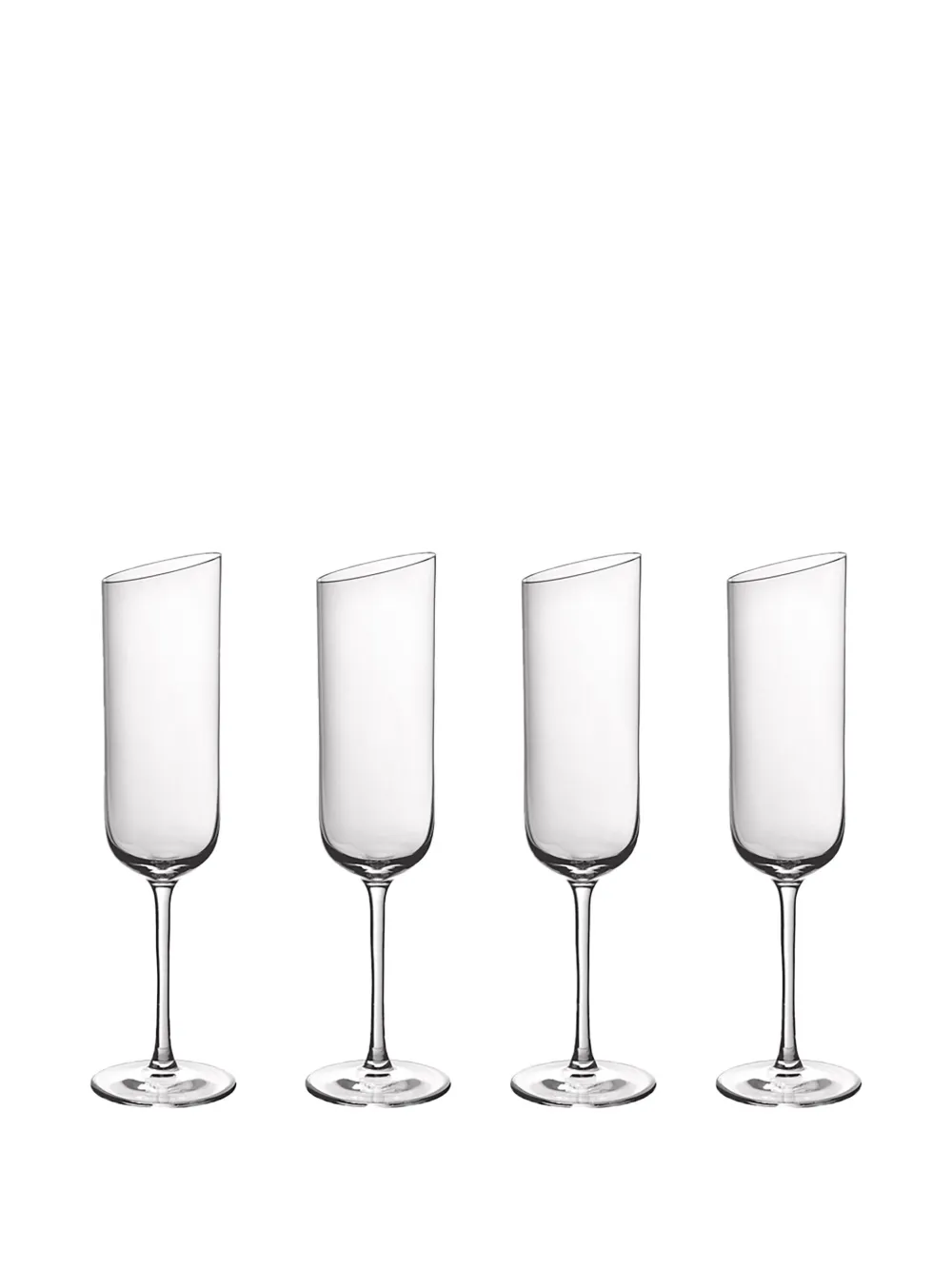 Villeroy & Boch NewMoon champagne flutes (set of four) | White | Image 1