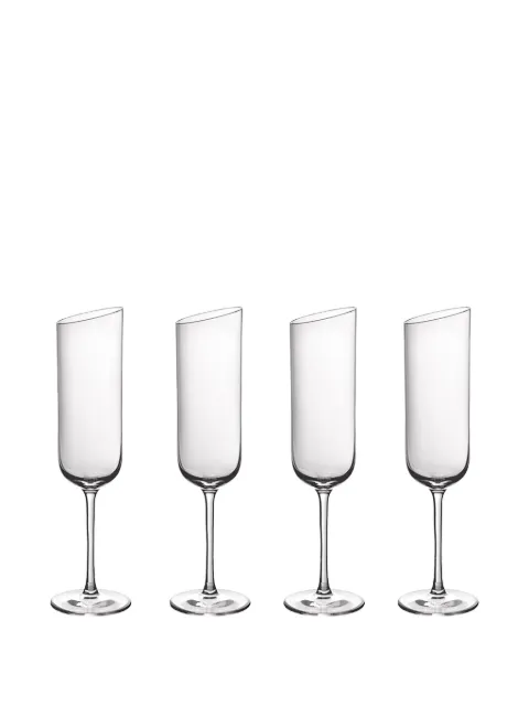 Villeroy & Boch NewMoon champagne flutes (set of four)