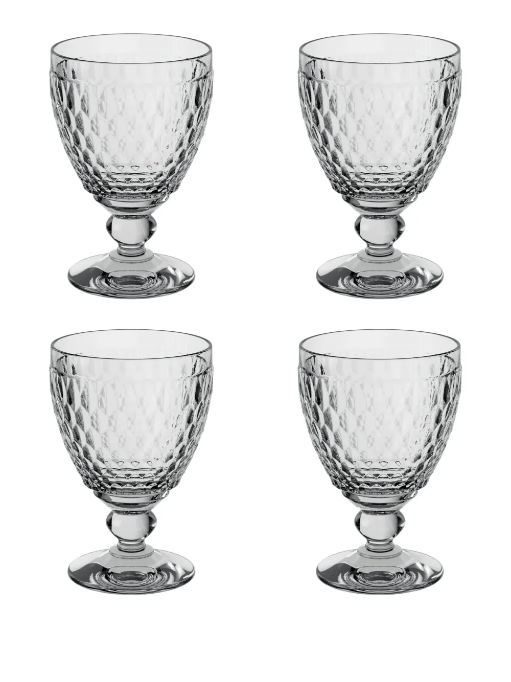 Villeroy & Boch Acqua Boston stemmed glasses (set of four) | Grey | Image 1