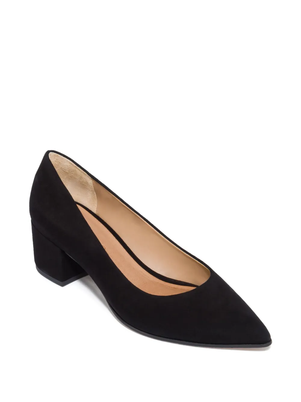 Bernardo 45mm Millie Pointed-toe Block-heel Pumps In Black