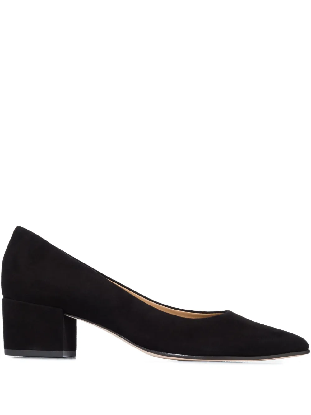 Bernardo 45mm Millie Pointed-toe Block-heel Pumps In Black