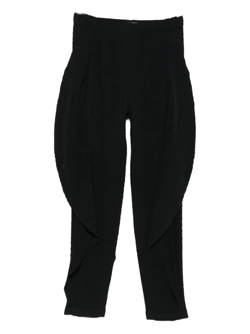 Issey Miyake pleated buttoned pants | Black | Image 1