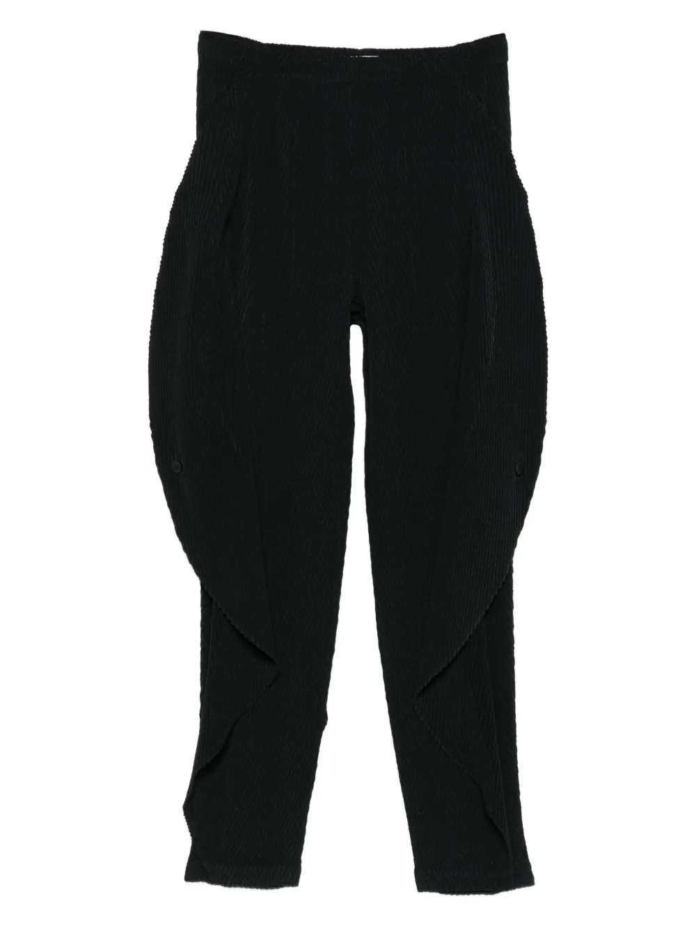 Issey Miyake pleated buttoned pants | Black | Image 1