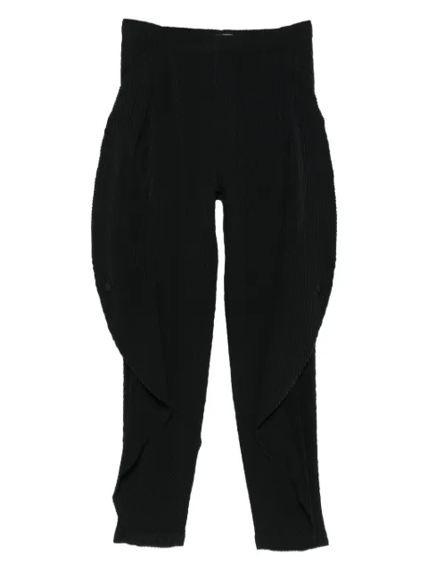Issey Miyake pantalones con pinzas y botones