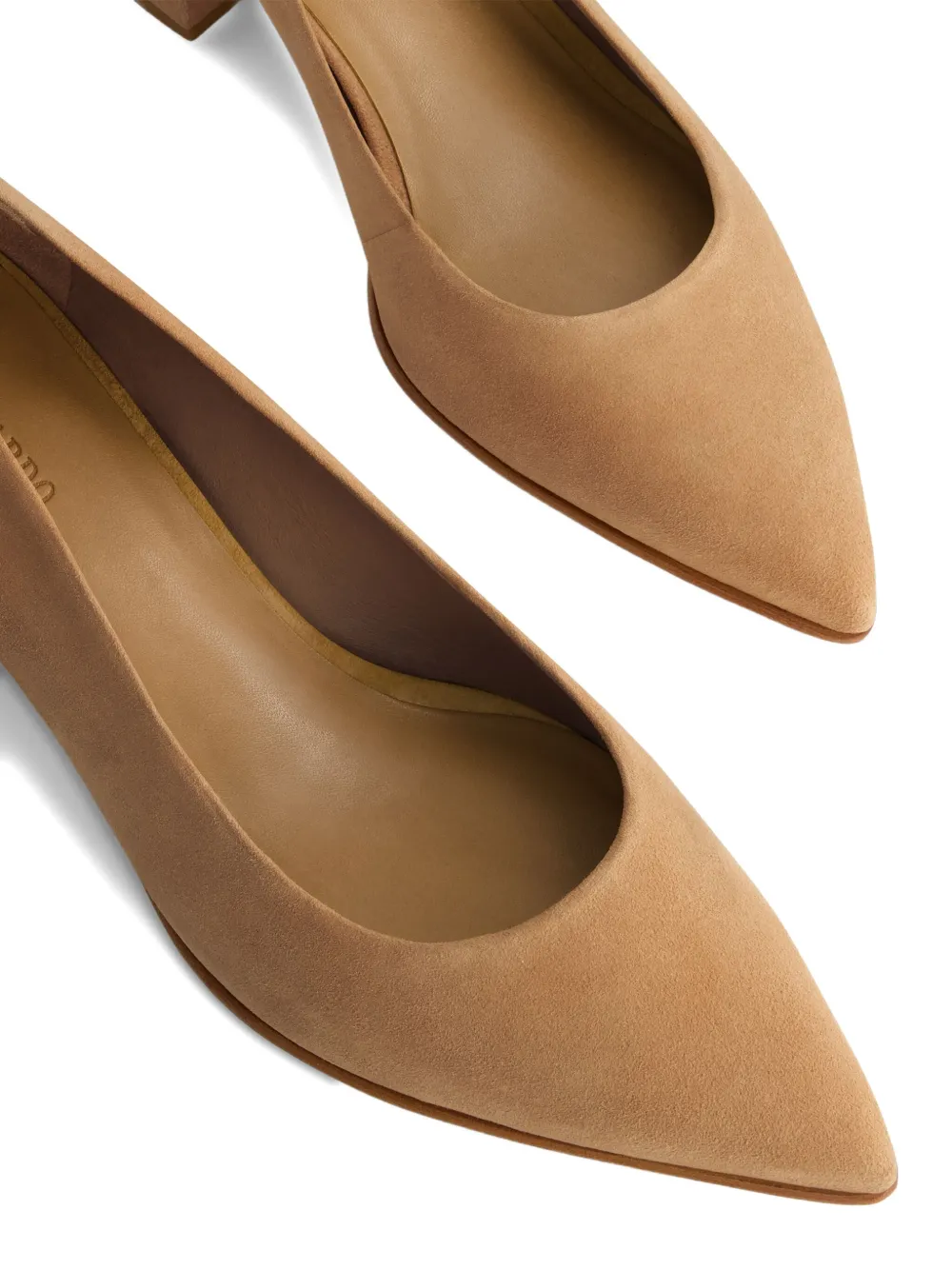 Bernardo Millie Suede Block-heel Pumps In Neutral