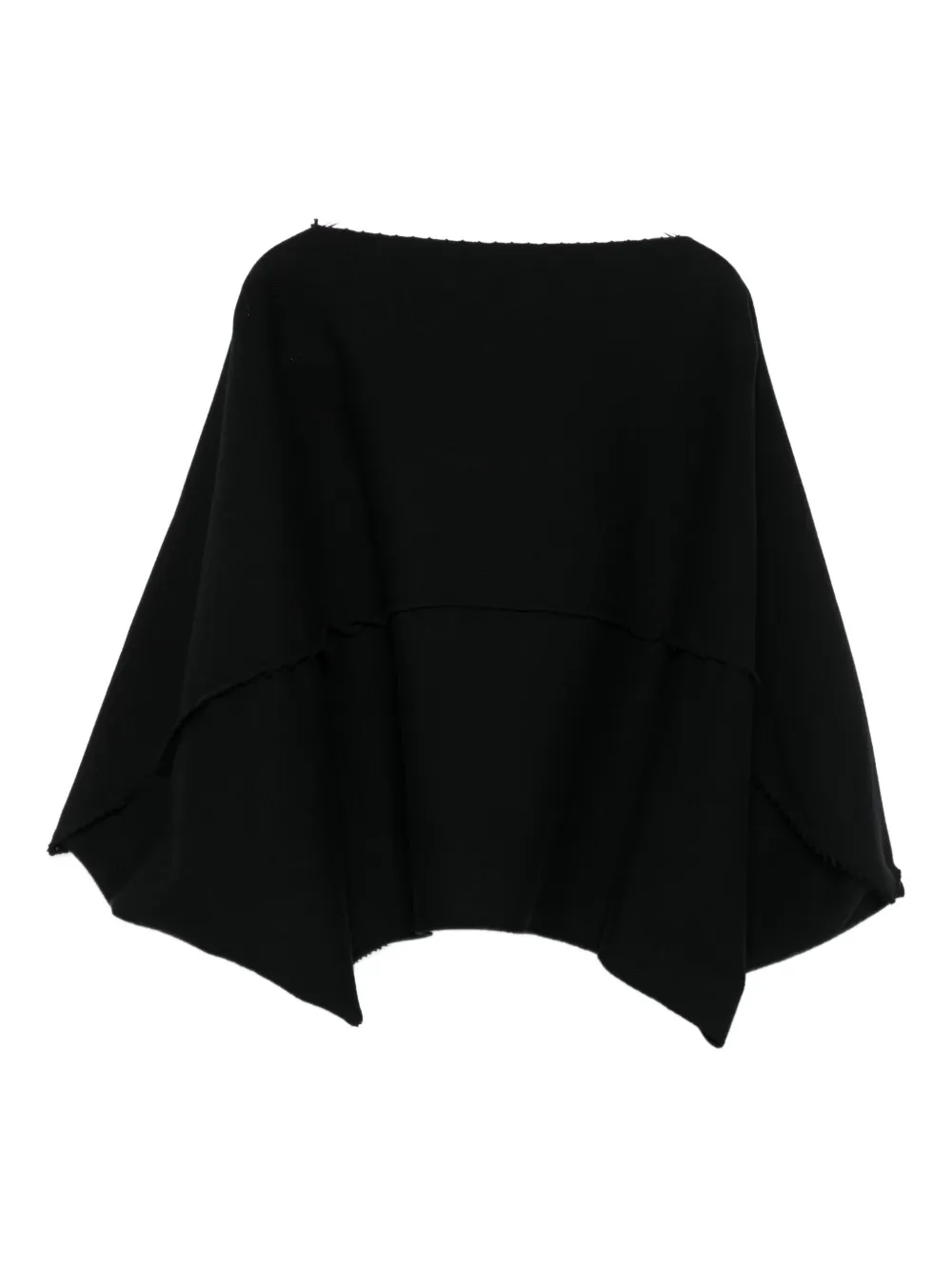 Issey Miyake Draped Cardigan In Black