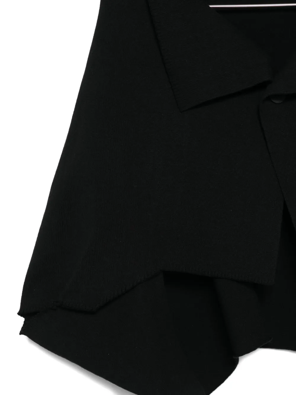 Issey Miyake Draped Cardigan In Black
