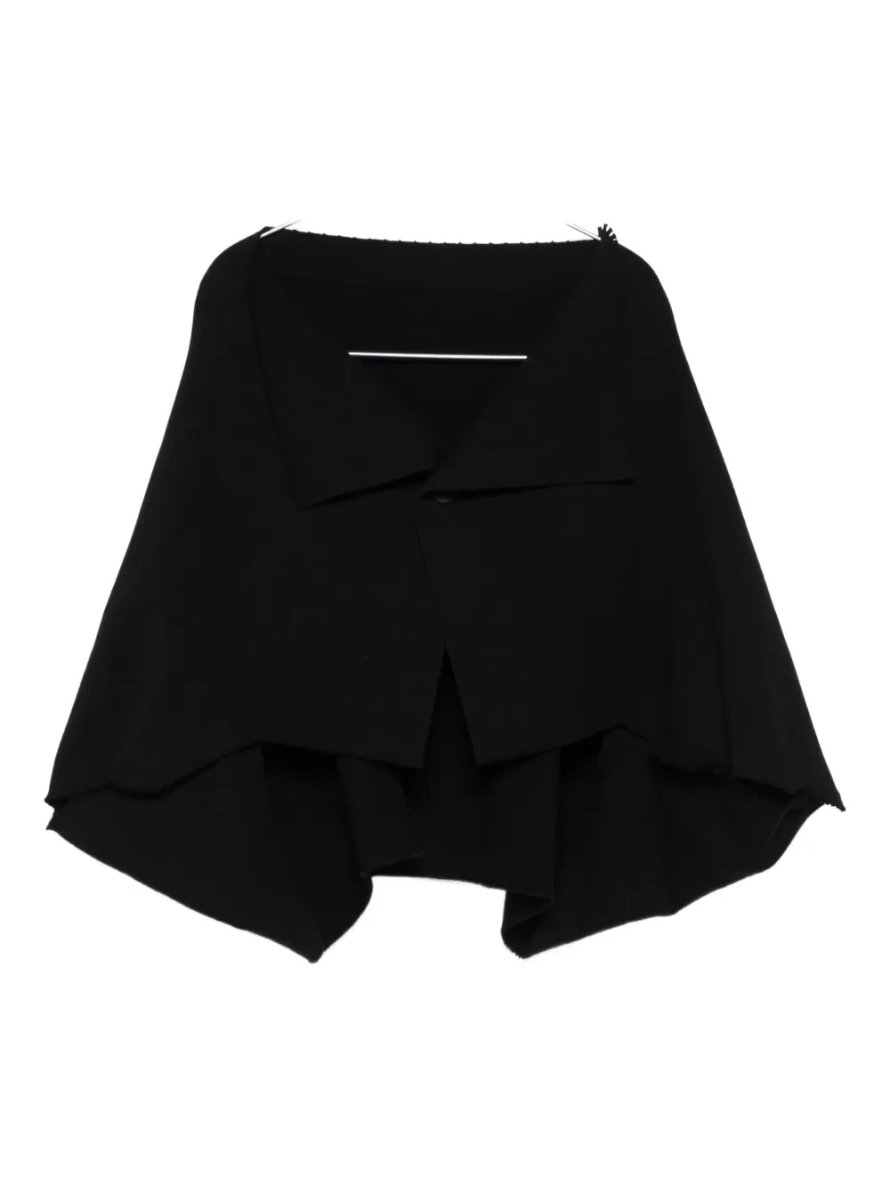 Issey Miyake Draped Cardigan In Black