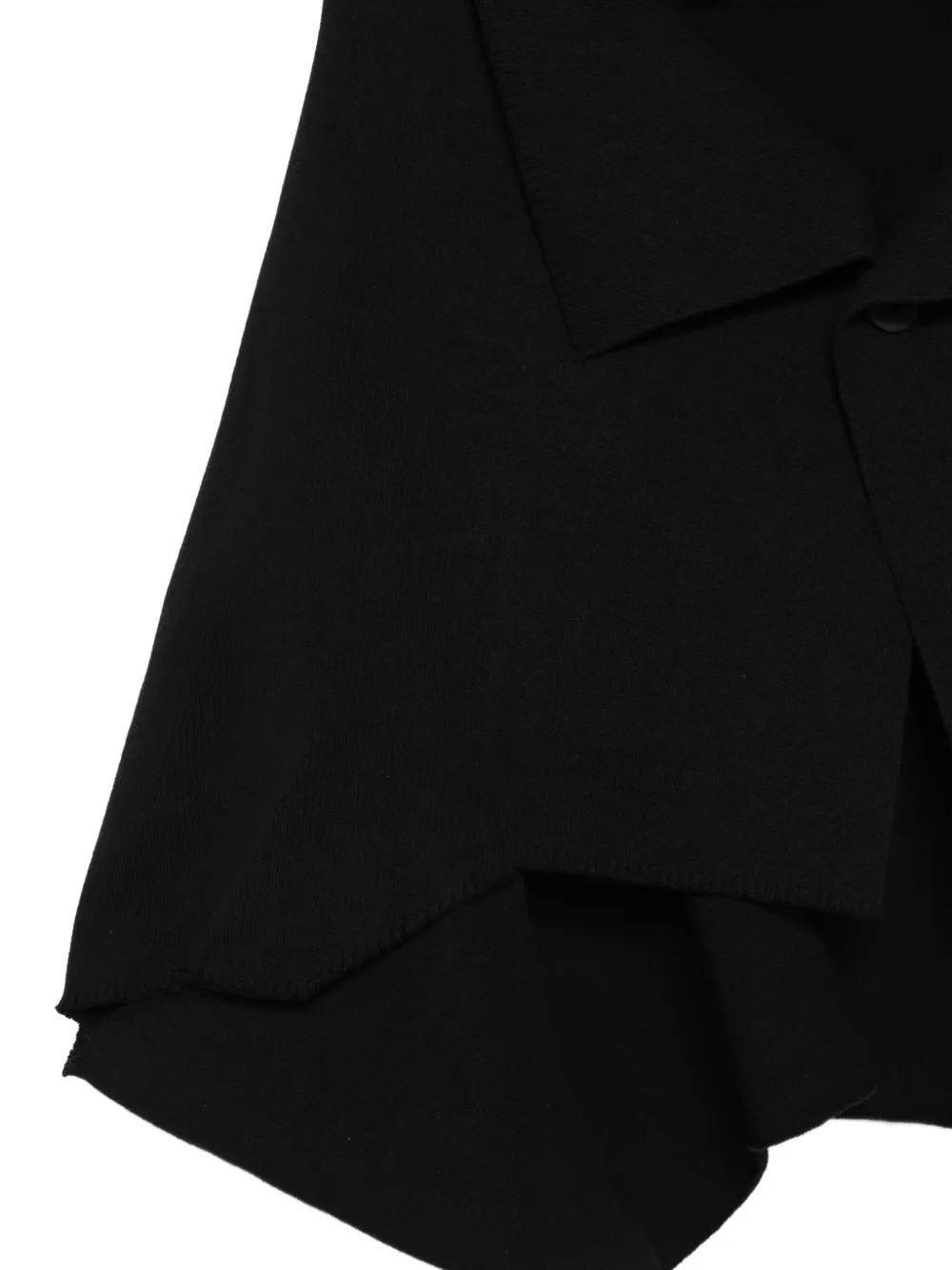 Issey Miyake Gedrapeerd vest Zwart