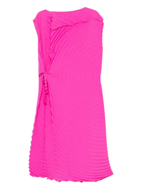 Issey Miyake vestido plisado con moño