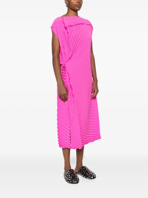 Issey Miyake プリーツ ドレス | ピンク | FARFETCH JP