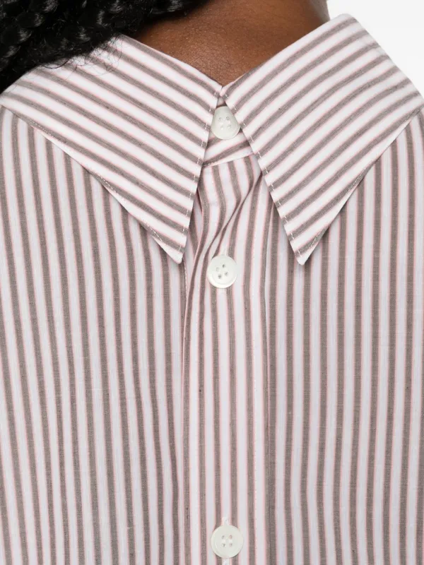 Issey Miyake Striped Shirt | Pink | FARFETCH AO