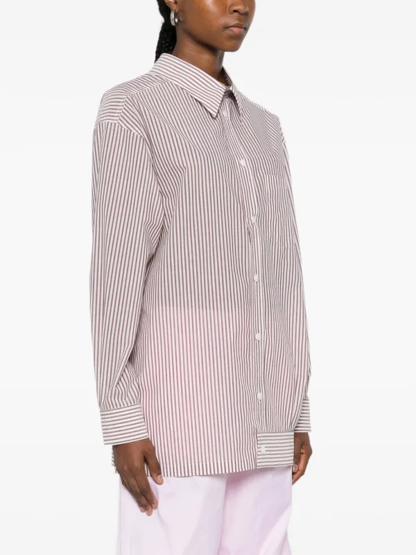 Issey Miyake Striped Shirt | Pink | FARFETCH AO