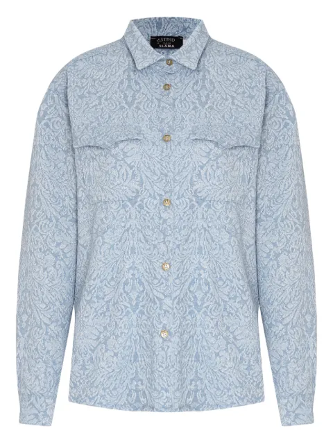 Amir Slama x Astrid floral-jacquard shirt