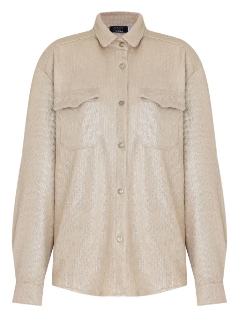 Amir Slama x Astrid glitter-detail shirt