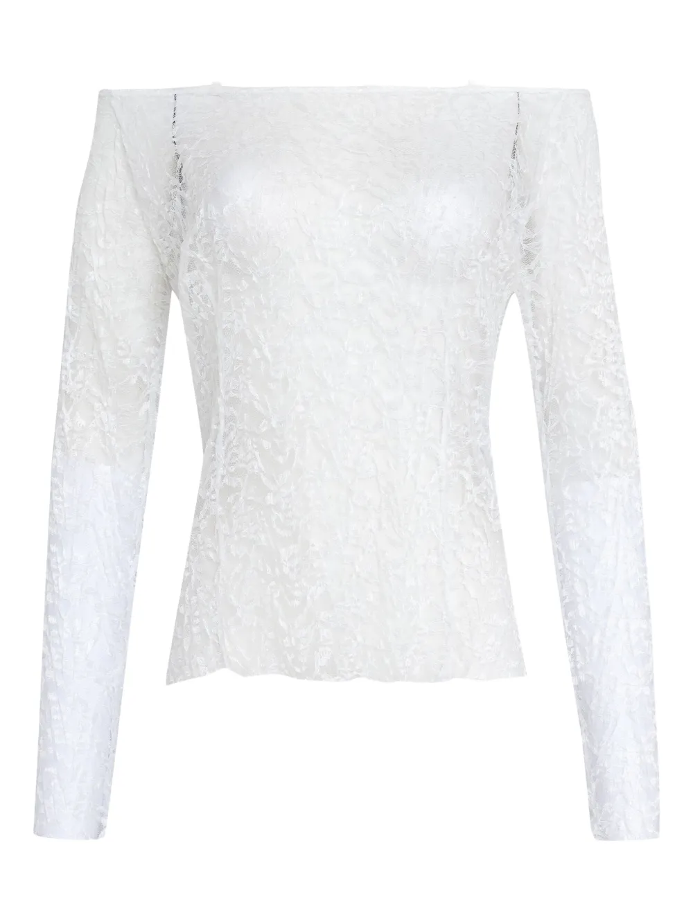 Amir Slama X Astrid Lace Top In White