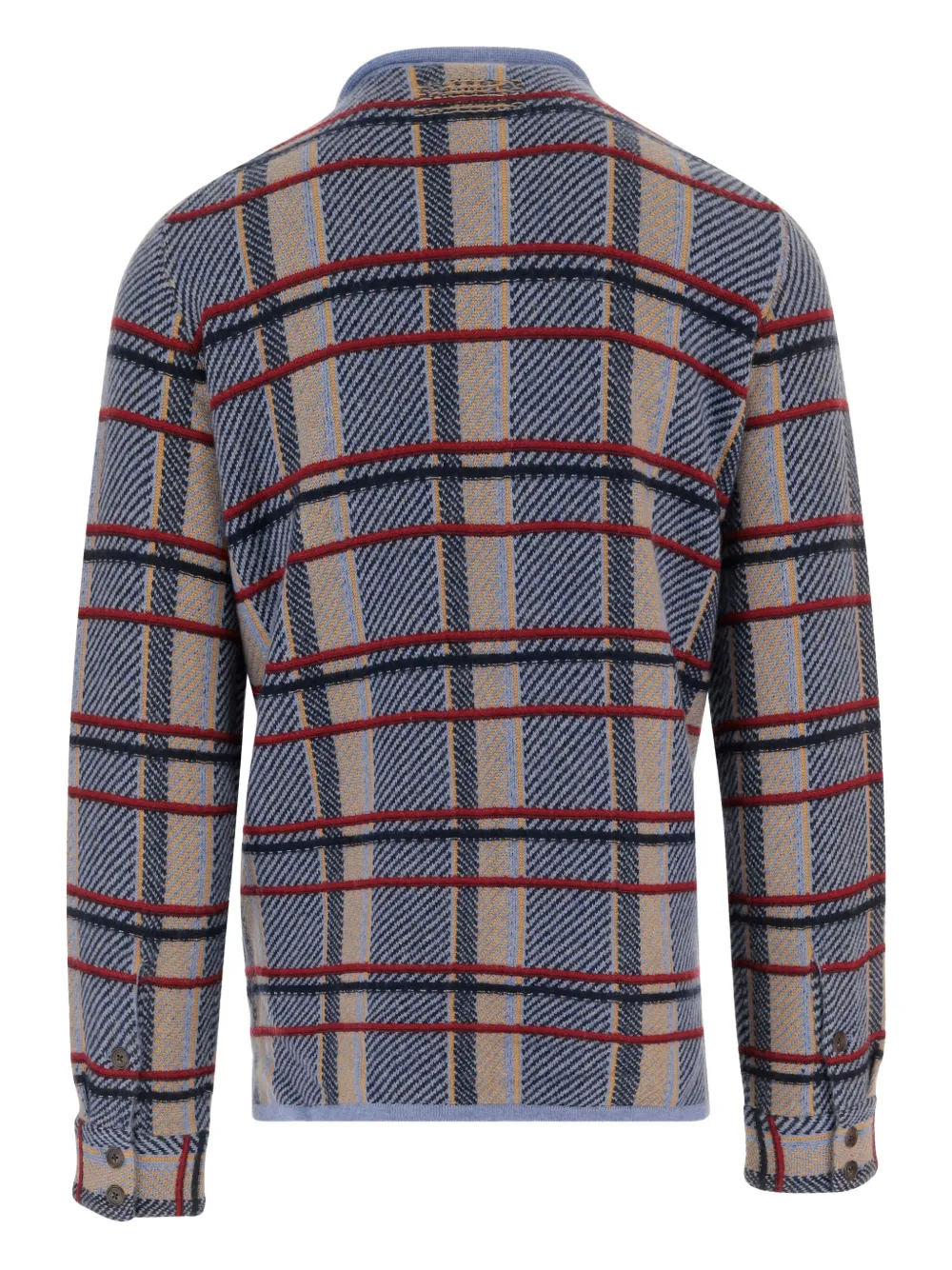 Guest In Residence check patch-pocket shirt - Blauw