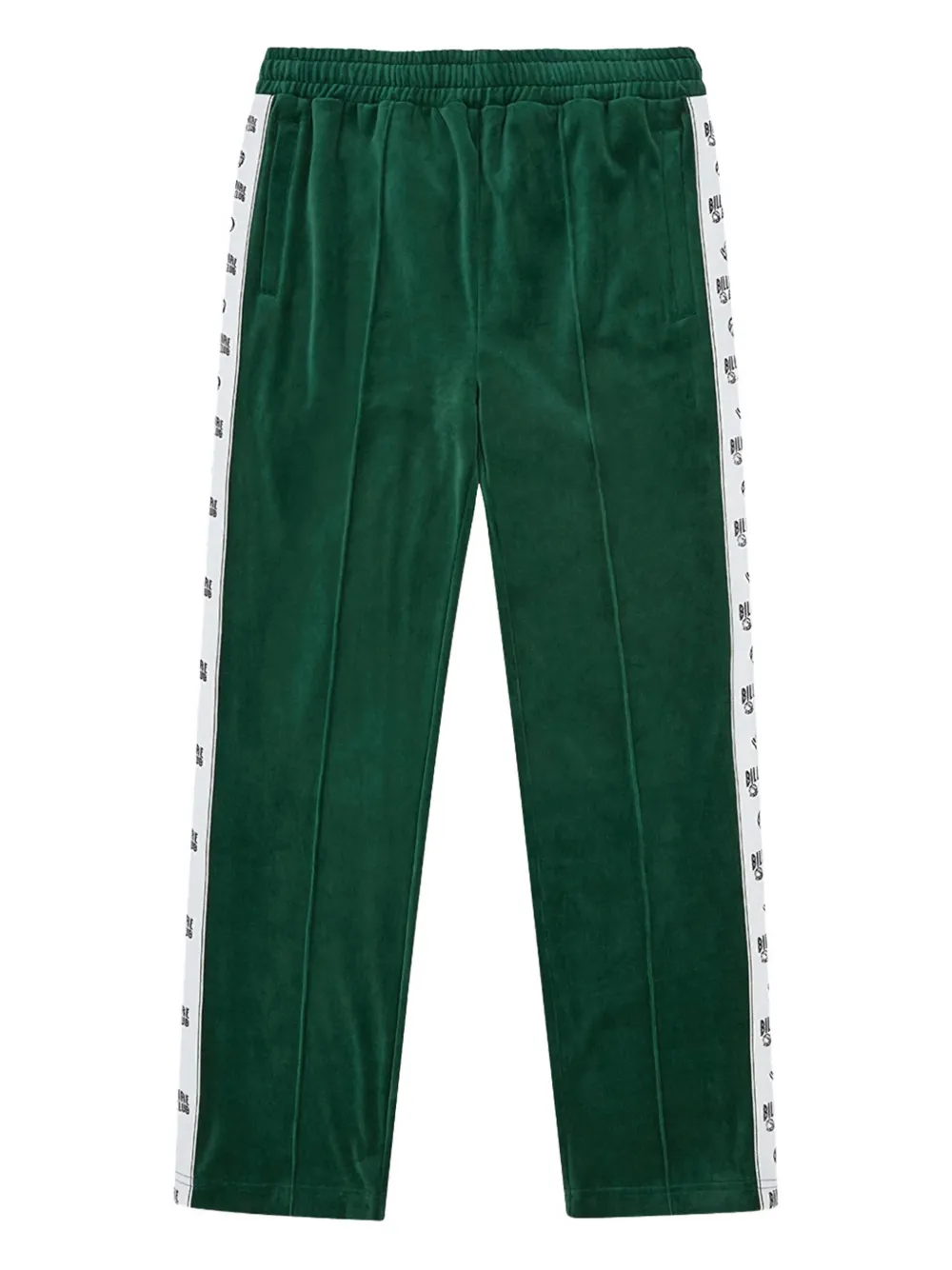 Billionaire velvet side-stripe pants | Green | Image 1
