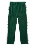 Billionaire velvet side-stripe pants - Green