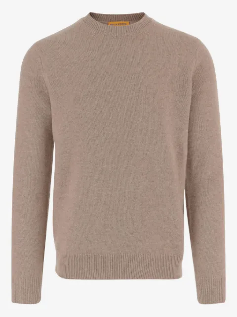 Guest In Residence crew-neck ribbed-hem cashmere sweater