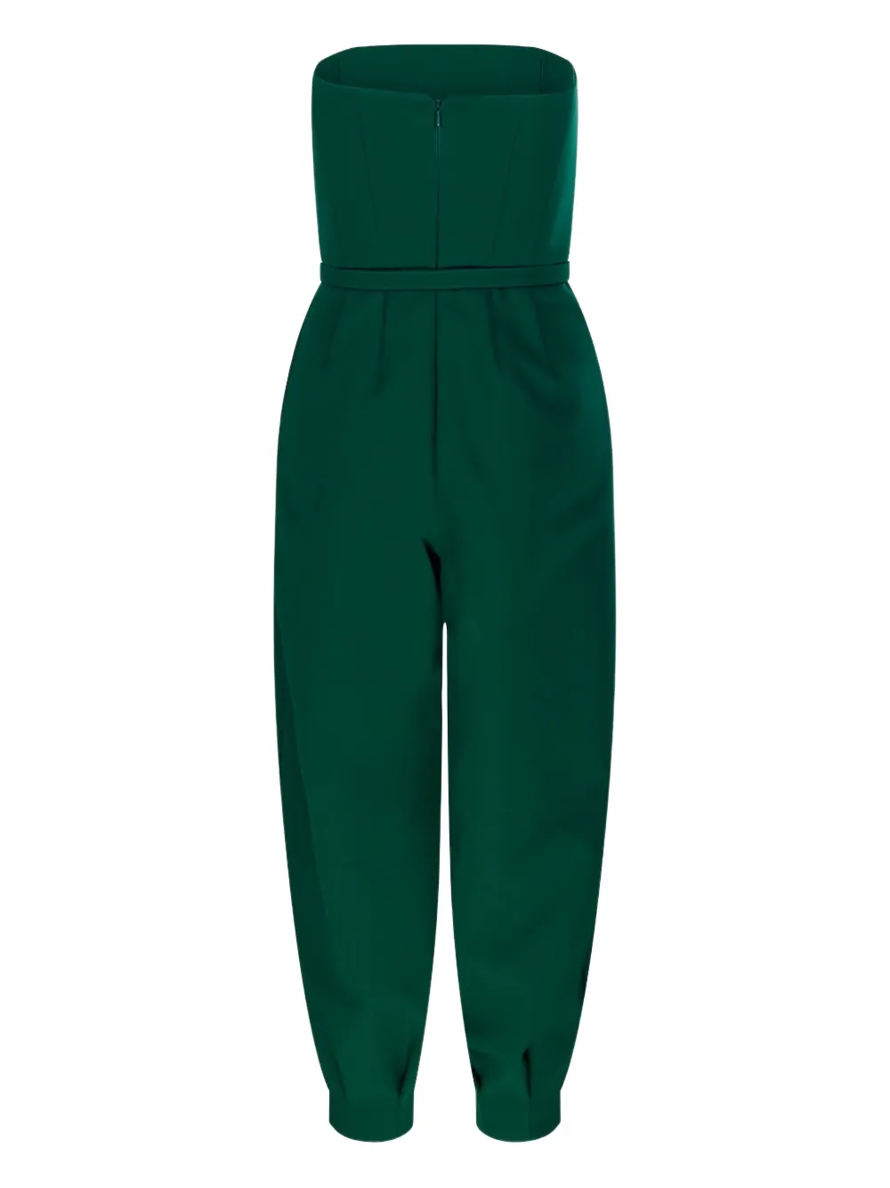 Max Mara Belted Jumpsuit In Green