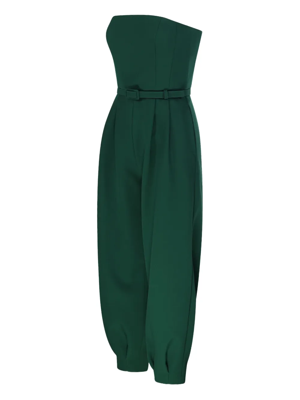 Max Mara Belted Jumpsuit In Green